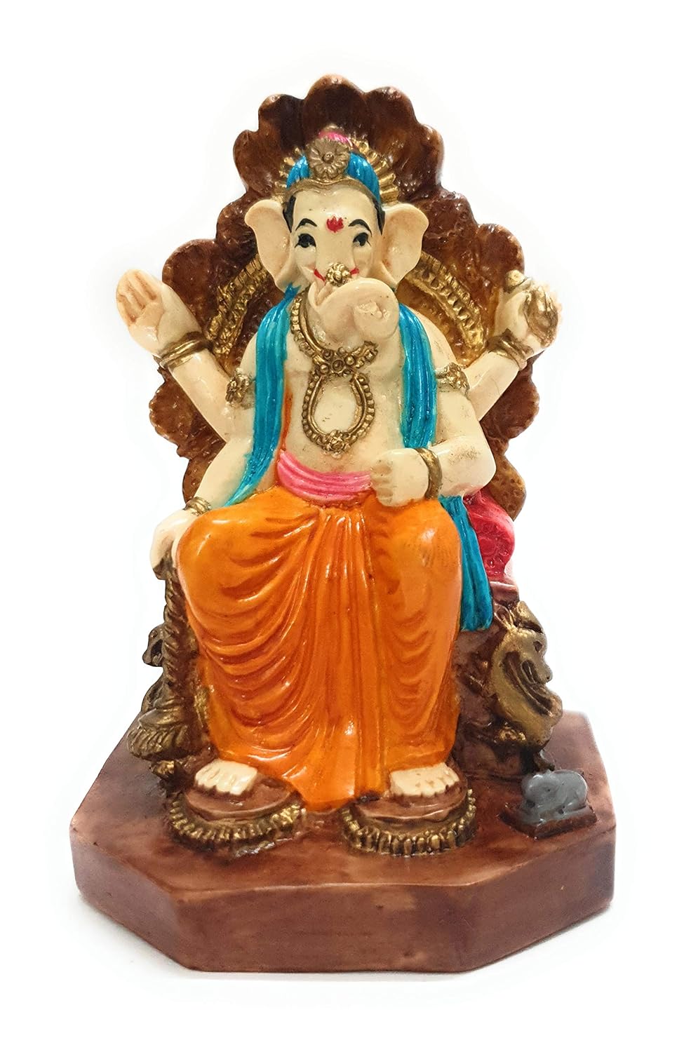 Buy Affaires Polyresin Lalbaugcha Raja Beautiful Ganesha, Ganesh