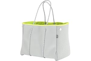 QOGiR Neoprene Multipurpose Beach Bag Tote with Inner Zipper Pocket … … … …