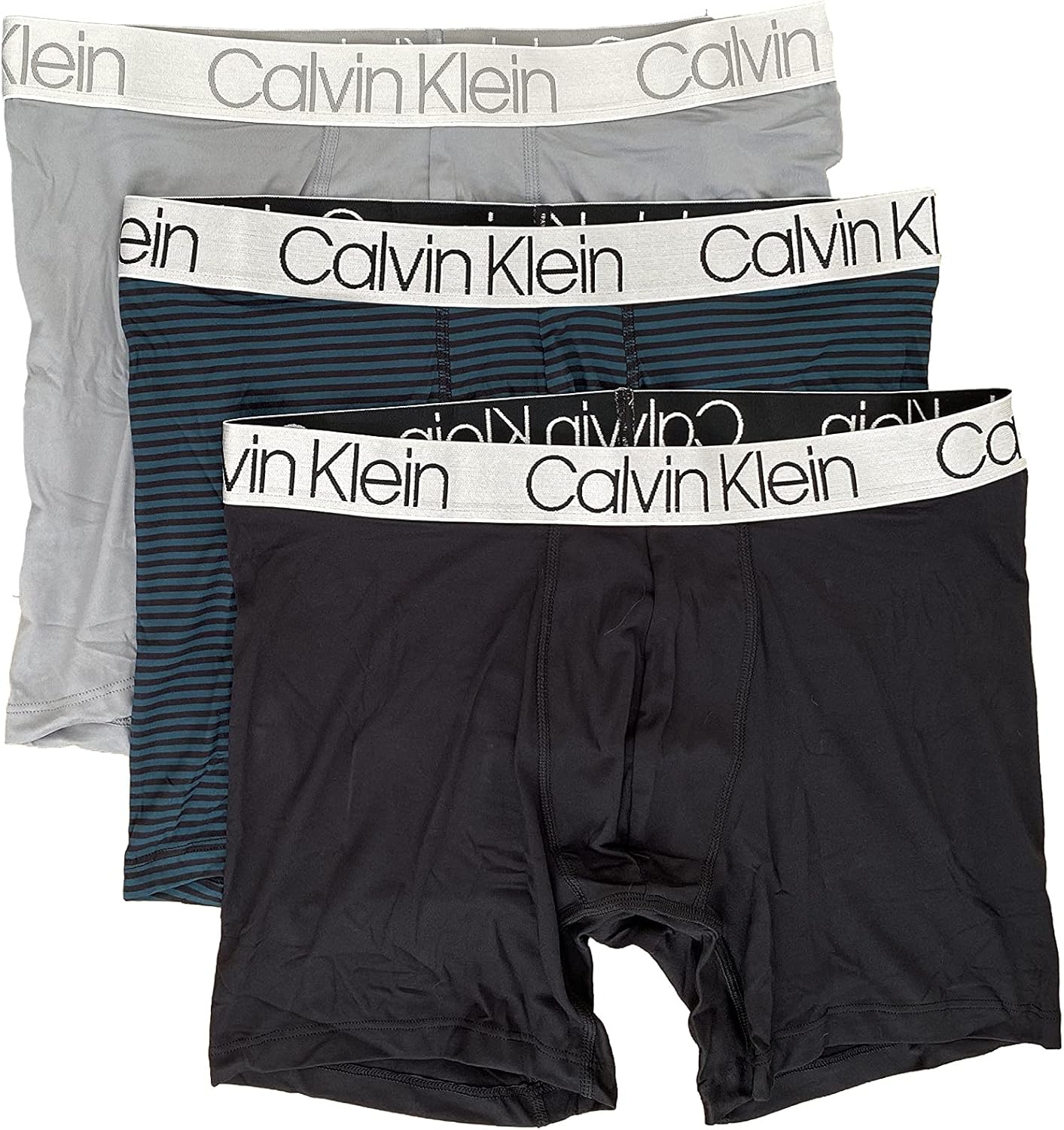 Calvin Klein Men`s Microfiber Boxer Briefs Pack of 3 Medium Amazon.co.uk Clothing