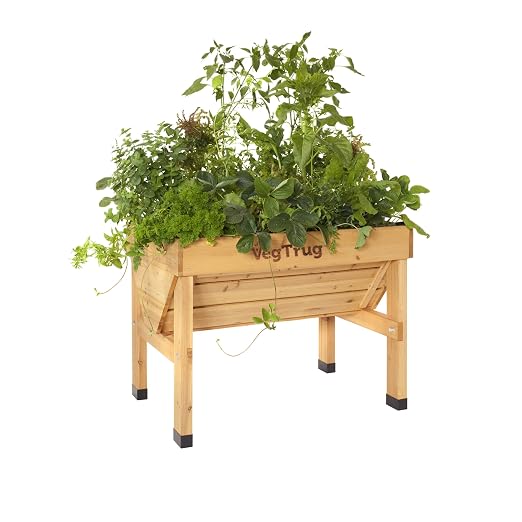 vegtrug Bancal vegtrug Small l100 cm marrón: Amazon.es: Jardín