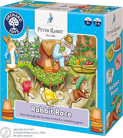 Orchard Toys Peter Rabbit Rabbit Race Game Official Beatrix Potter