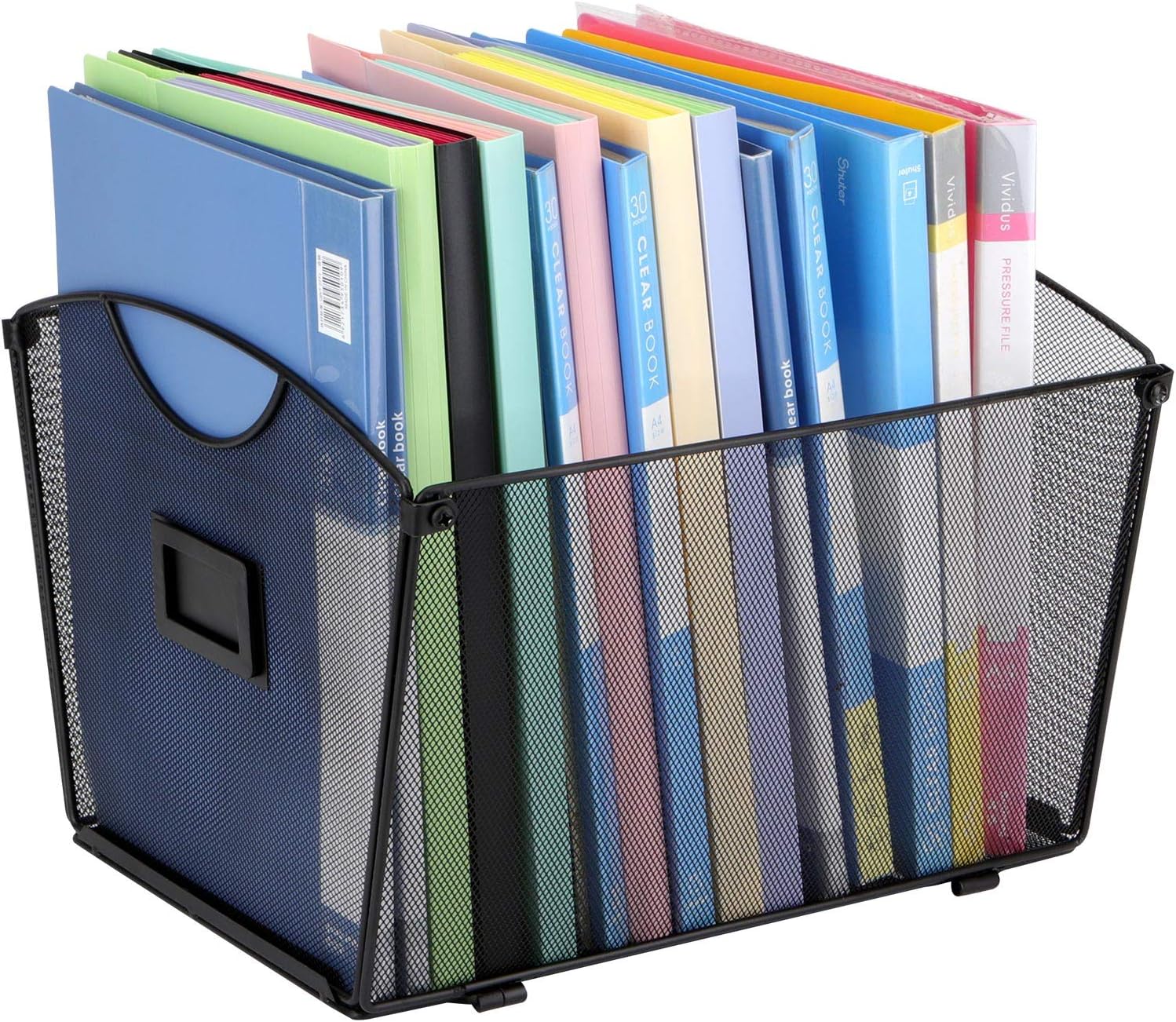 TOROTON Mesh Desktop Tub File Sorter Organizer, Storage File Crate for