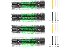 ROUISXUE Livestock Scratch Brush for Cattle, Horses, Goats, Cow, Durable Scratching & Massage Grooming Tool for Healthy Coat, Relieves Itching, Easy Install on Fence Posts(4pcs, Gray)