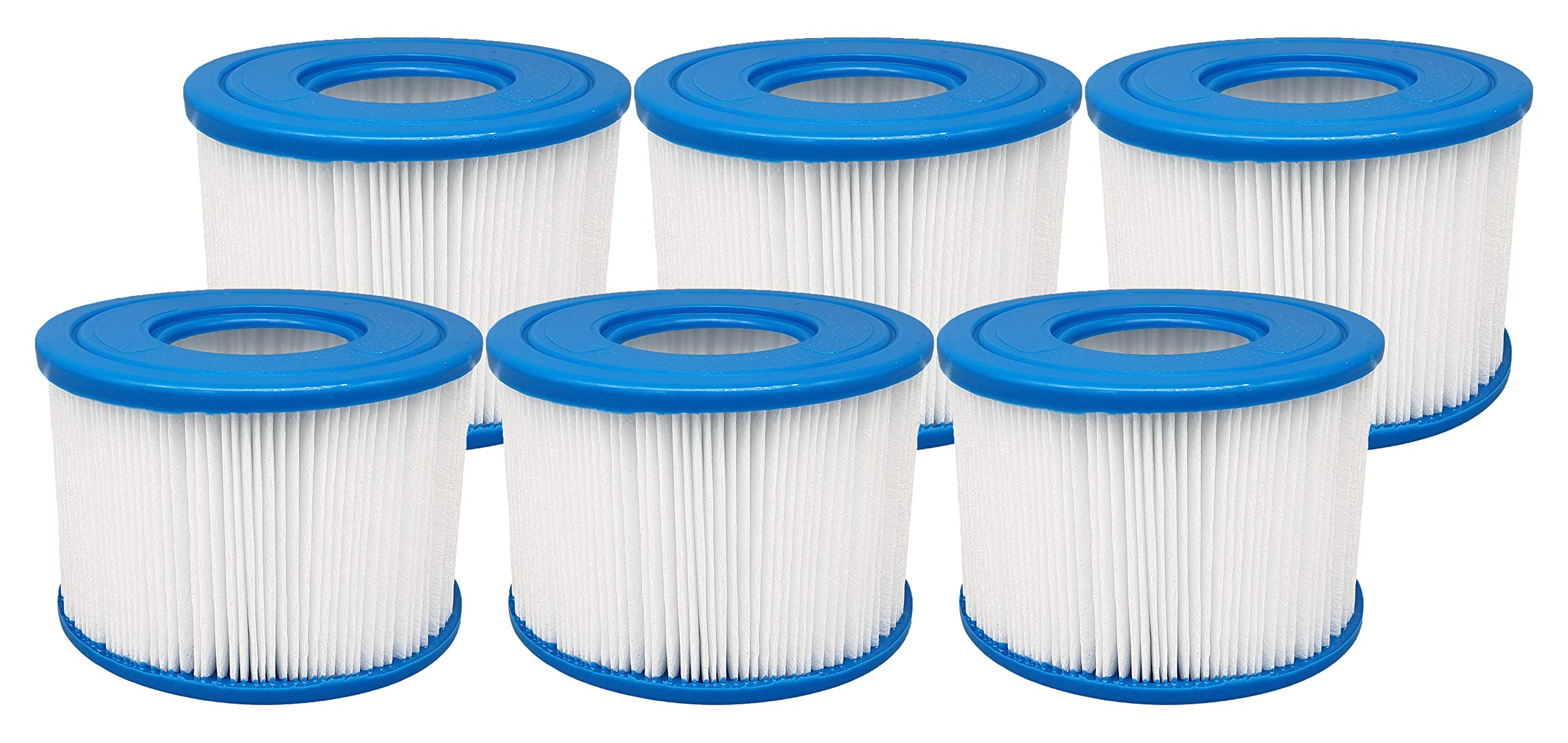 AquaHouse AH-PS1 Spa Filter compatible with Intex PureSpa Hot Tubs, replaces Type S1 Filter cartridge JA29001 29001E (6 Pack)