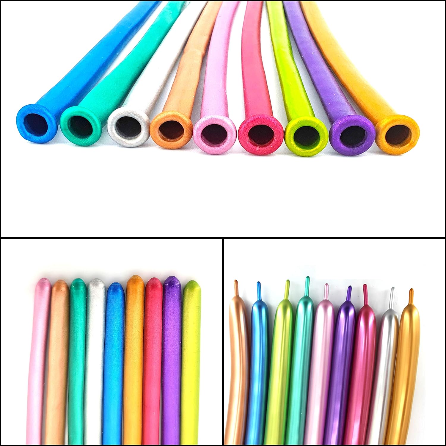 Modelling Balloons Kit, Metallic 260Q Long Balloons Chrome Twisting Balloon Animals for Birthdays Party Christmas 100PCS - Image 3