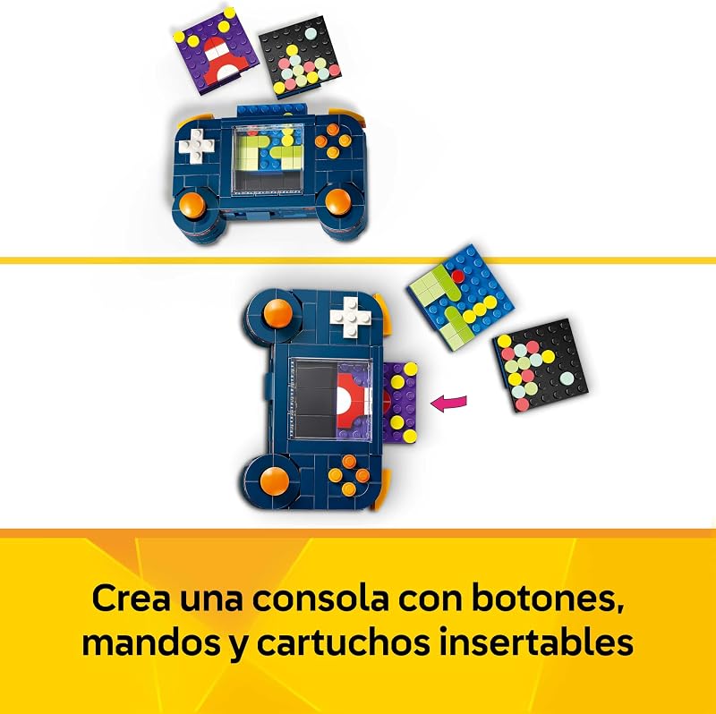 Creator 3in1 Consola de Videojogos Retro - Transformável em Máquina de Arcade e Computador de Brincar com Teclado e Rato - Presente para Gamer para Rapazes e Raparigas 8+ Anos - 31380