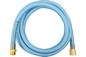 Fevone Garden Hose 12 ft., Lightweight Hybrid Water Hose, Flexible and Durable, Leak-Free Connections
