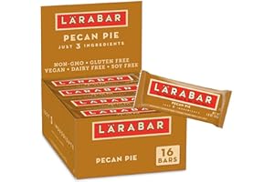 LÄRABAR Larabar Pecan Pie, Gluten Free Vegan Fruit & Nut Bar, 1.6 oz Bars, 16 Ct