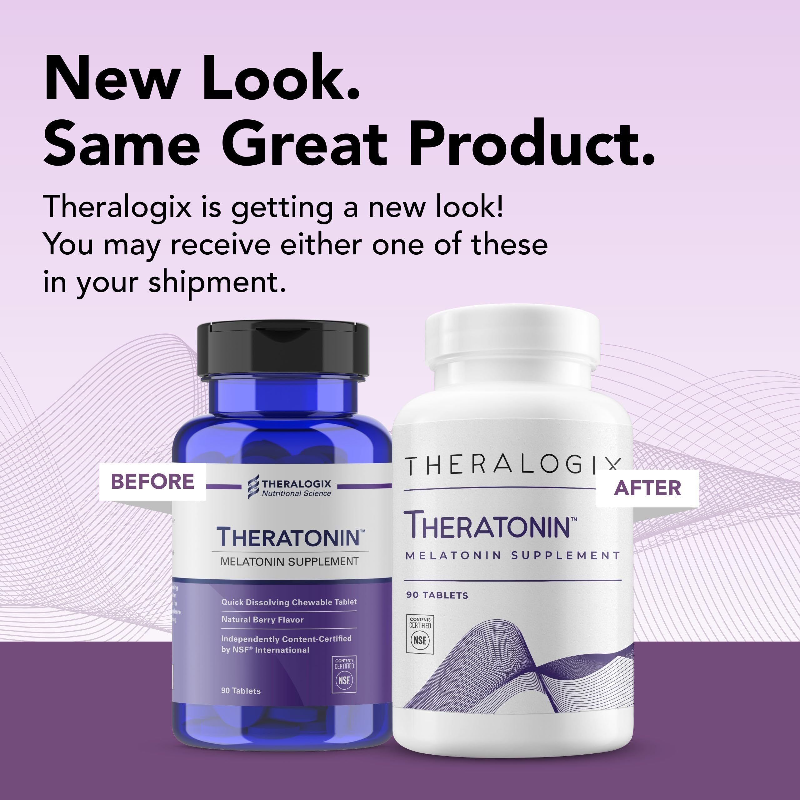 Theralogix Theratonin Melatonin Supplement - 90-Day Supply - Sleep Support Supplement - Melatonin to Aid a Good Night's Sleep - Supplement for Women to Support Fertility - NSF Certified - 90 Tablets