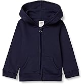 Amazon Essentials Girls and Toddlers' Fleece Zip-Up Hoodie Sweatshirt