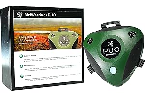 BirdWeather PUC AI-Powered Bird & Soundscape Monitor & Recording Device, Discrete Device Monitors, Records & Analyzes Bird Songs & Natural Sounds in Your Backyard & Beyond