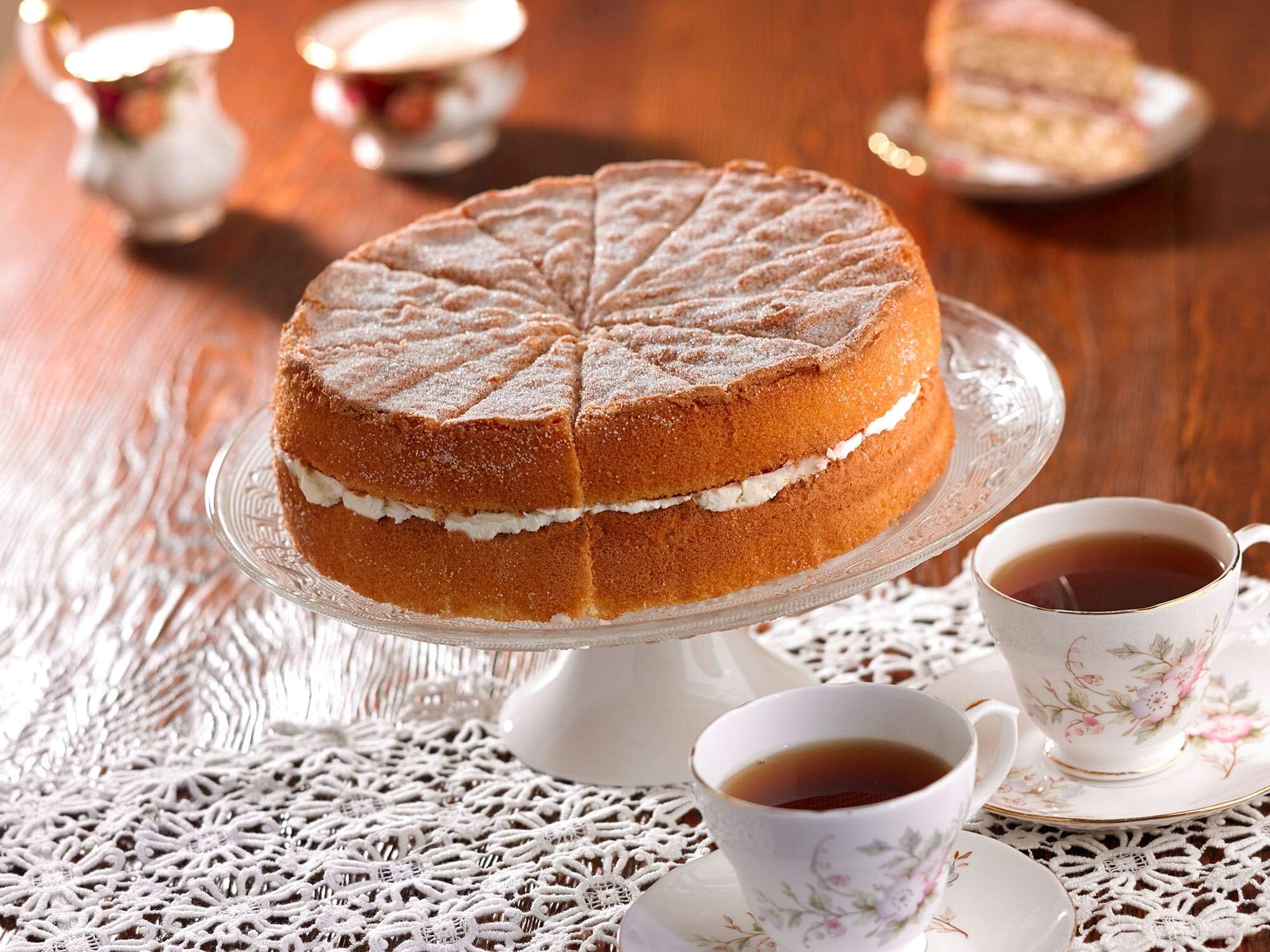 Handmade Cake Frozen Gluten Free Victoria Sponge Cake - 1x14ptn
