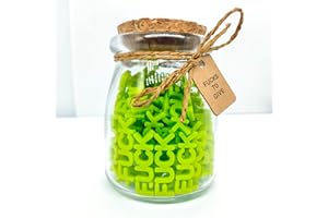 PG PINGO MAKE Glass Bottles,Jar of to Give(110PCS),Funny Gifts,Gag Gifts,Funny Office Desk Decor,White Elephant Gifts,Funny Birthday Gifts for Women or Men (Light green)