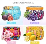 YMing Scented Candles Gift Set 4 x 5.6 oz Soy Wax Aromatherapy Lavender Fig view 2