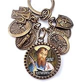 St. Bartholomew Keychain, Necklace or Clip, Patron Saint, Catholic Confirmation Gift