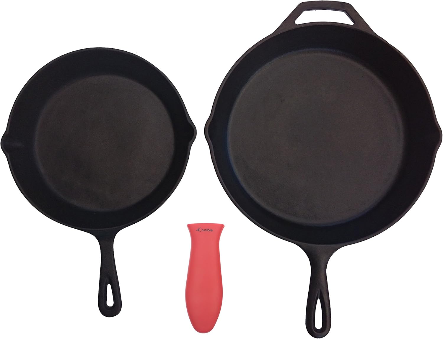 Silicone Hot Handle Holder, Potholder (Large Red) for Cast Iron Skillets Pans, Frying Pans & Griddles - Image 4