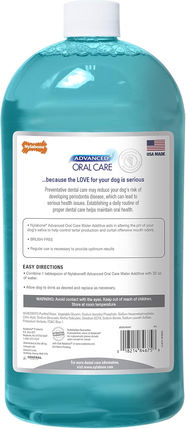 nylabone oral care liquid tartar remover