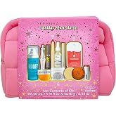 Complete 10-piece lip collection layout showing all products