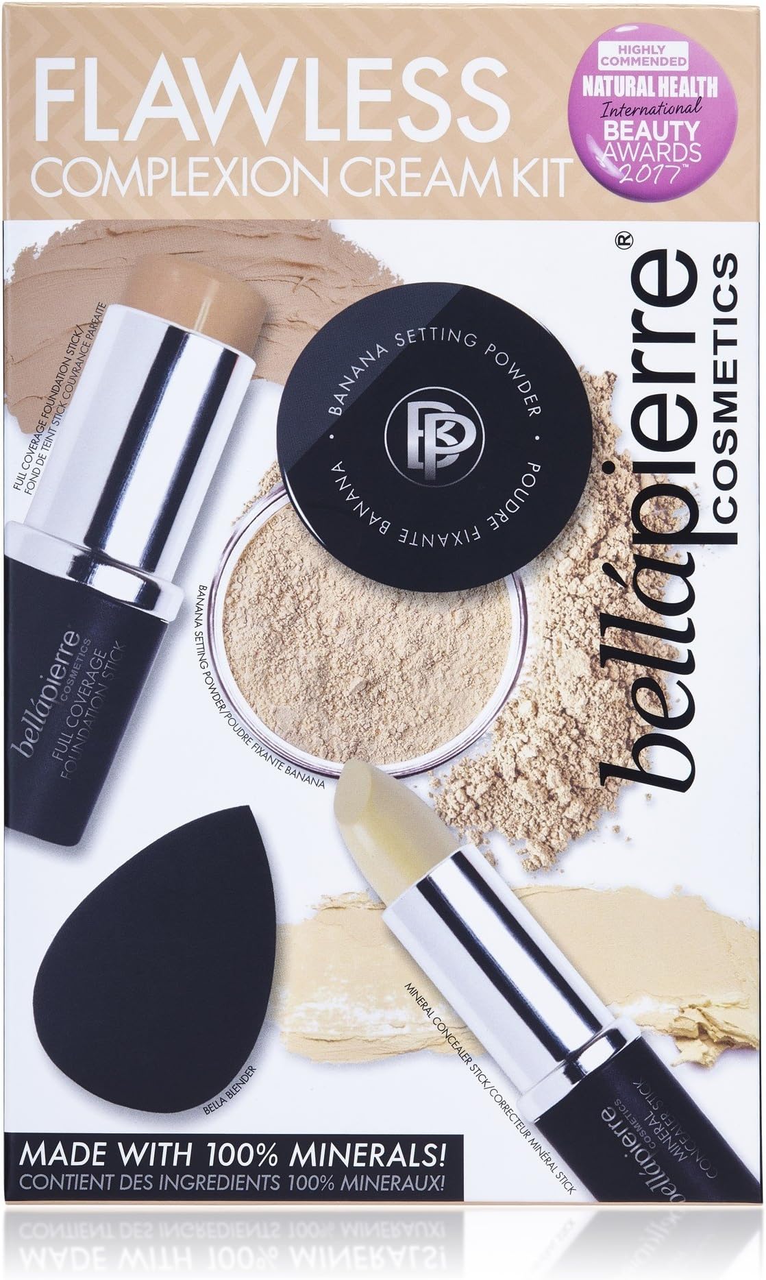 Bella Pierre Cosmetics Flawless Complexion Cream Kit, FAIR, 4pc