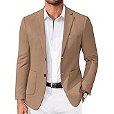 COOFANDY Men's Casual Knit Blazer Slim Fit Lightweight Sport Coat Stretch Two Button Suit Jacket