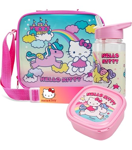 Boîte à Repas Hello Kitty Rose - Sanrio - Plastique, 11x6 Cm