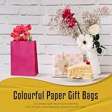 Thepaperbagstore 10 Fuchsia Small Paper Party Bags With Handles 18x22x8cm view 8