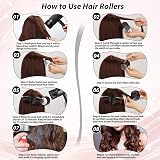 Thrilez 56PCS Hair Curlers Set 5 Sizes 55mm 48mm 40mm 32mm 25mm Jumbo view 7