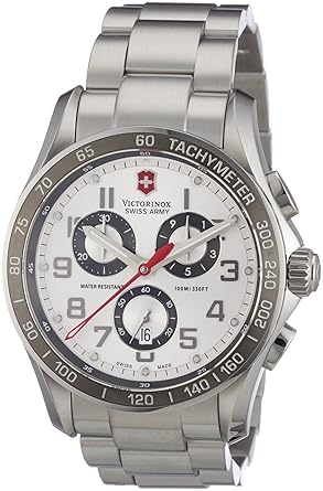 Victorinox Chrono Classic Analogue Silver Dial Mens Watch - 241445