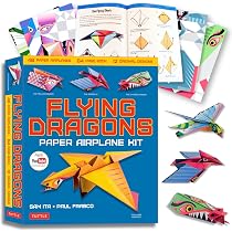 Flying Dragons Paper Airplane Kit: 48 Paper Airplanes, 64 Page ...