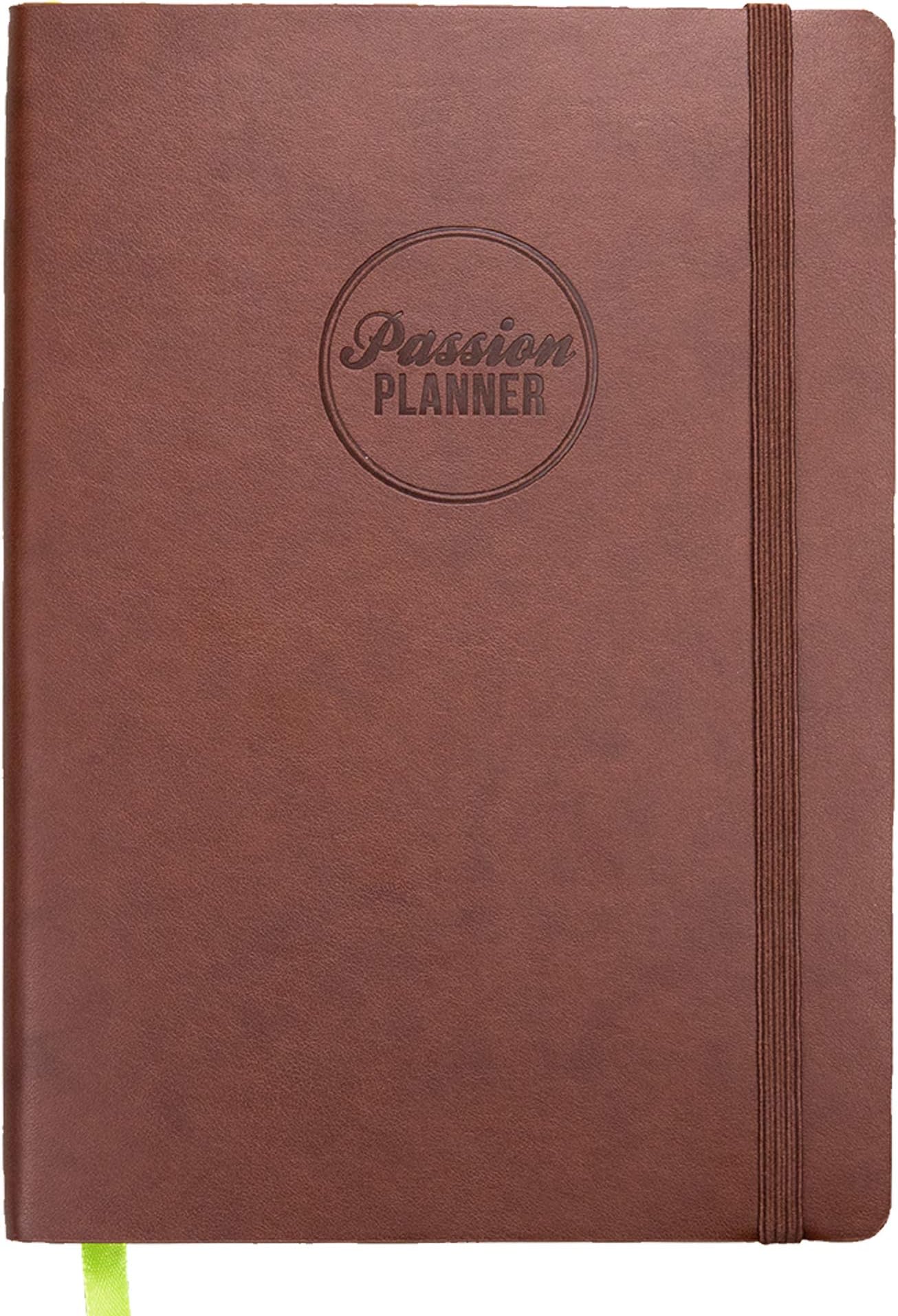Academic Passion Planner Small Aug 2019 - Jul 2020 - Goal Oriented Weekly Agenda, Reflection Journal (A5-5.8 x 8.3 in) Monday Start (Bold Brown)