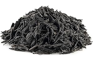 Rubberific Premium Shredded Rubber Mulch for Gardens, Lawns, and Landscaping - 1.5 Cu. Ft. Bag (Black)