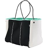 QOGiR Neoprene Multipurpose Beach Bag Tote with Inner Zipper Pocket … … … …