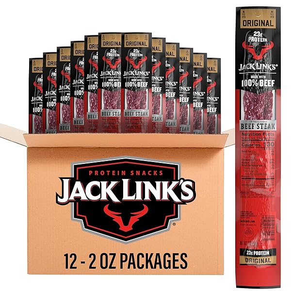 JACK LINK’S BEEF STEAK, ORIGINAL – PROTEIN SNACKS,...