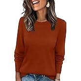 WIHOLL Sweaters for Women Lightweight Pullover Tops Long Sleeve Shirts Crewneck Fashion Clothing Fall Outfits 2025