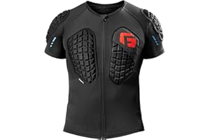 G-Form MX360 Impact Shirt - Padded Protection Shirt for MTB and Moto - Breathable Protective Gear for Mountain Bikers - Black