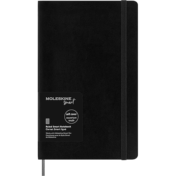 Amazon.com: Moleskine Smart Notebook, Pocket, Ruled, Black, Hard