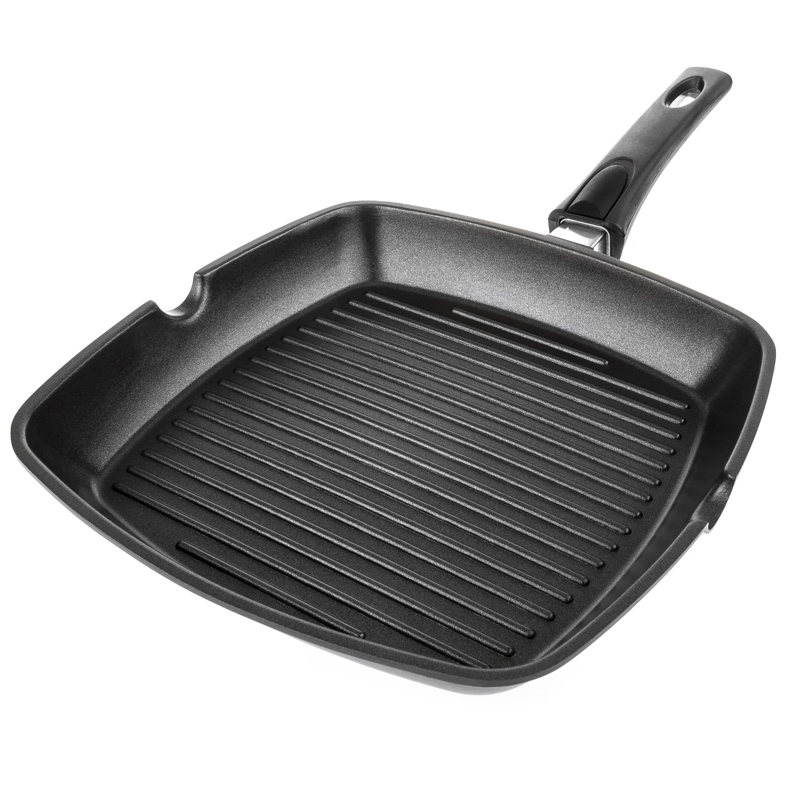 Savisto 28cm Premium Cast Aluminium NonStick Griddle Pan for Gas
