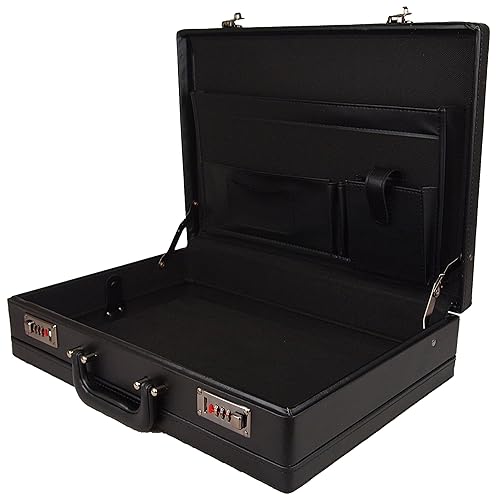 Portafoglio Uomo Grande Valigetta Executive Attaché In Finta Pelle - Foto 7