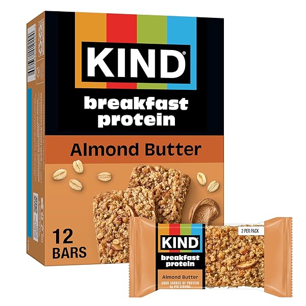 KIND BREAKFAST PROTEIN BARS, ALMOND BUTTER, GLUTEN FREE,...