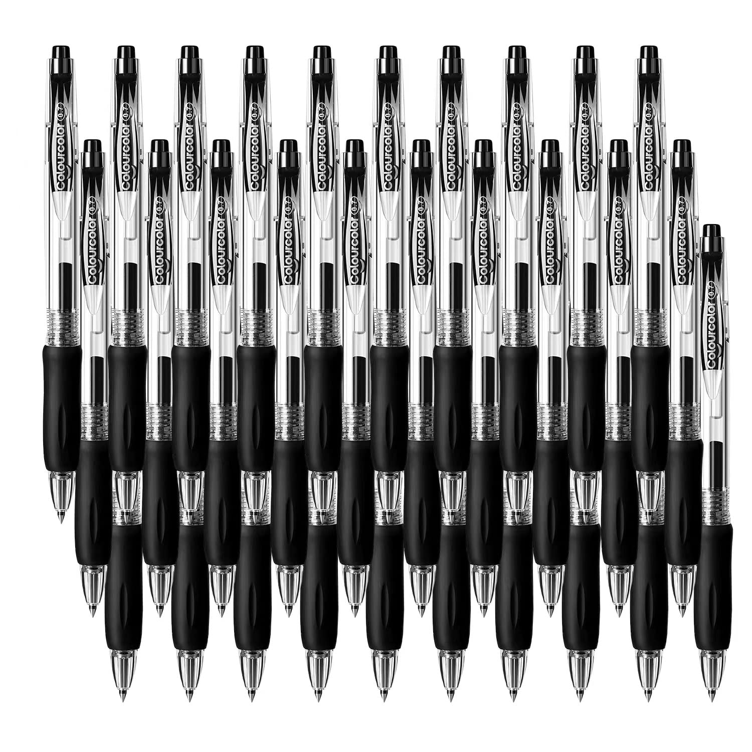 Photo 1 of Back to School 30 Pcs Retractable Gel Pens Gel Ink Rollerball Pens 0.7 Medium Point Smooth Writing with Comfortable Grip for Office (30 Black)