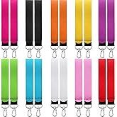 20 Pieces Sublimation Blanks Neoprene Keychain Bulk Wristlet Key Chain Lanyard Strap Hand Wrist Keychain Holder for Women Key Bag Mobile Phone, 10 Colors