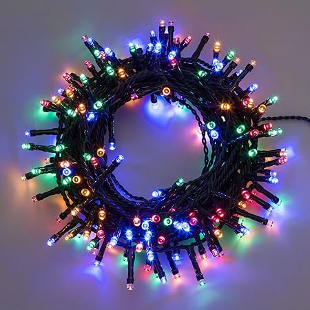 Immagini Di Luci Di Natale.Xmasking Catena 7 5 M 180 Led Multicolor Con Giochi Di Luce Cavo Verde Luci Di Natale Luci Per L Albero Di Natale Luci Colorate Xmasking Amazon It Casa E Cucina