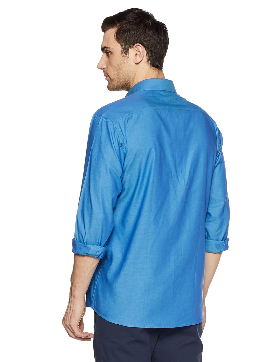 symbol amazon brand men's solid regular fit cotton shirt