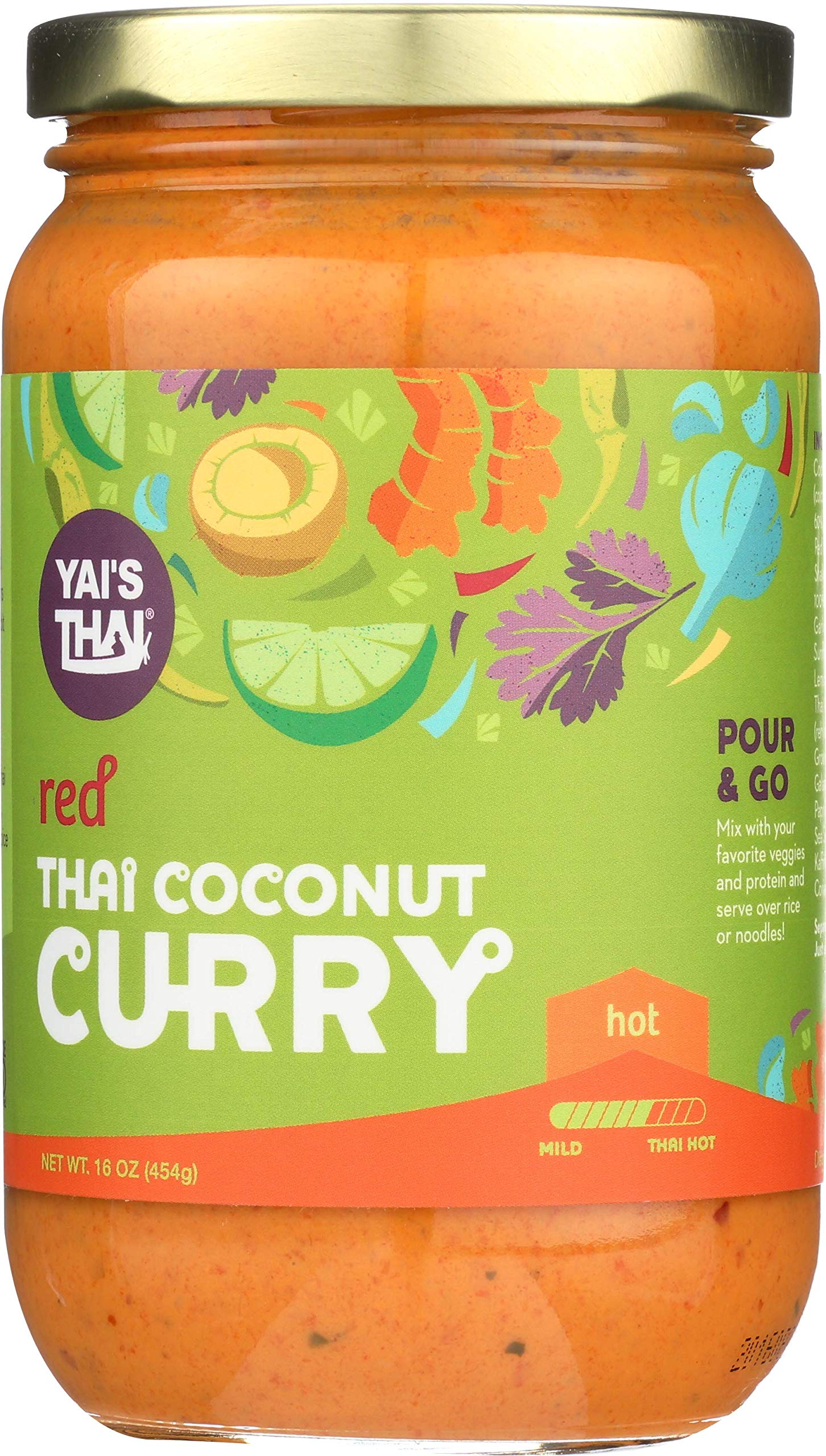 Yai's Thai Thai Almond Sauce, 12 Ounce Bottle, Whole30