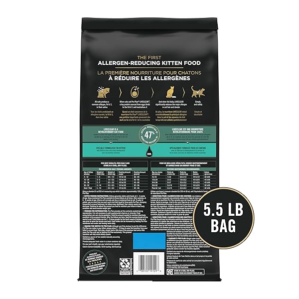 PURINA PRO PLAN LIVECLEAR DRY CAT FOOD FOR KITTENS CHICKEN & RICE FORMULA – 5.5 LB. BAG