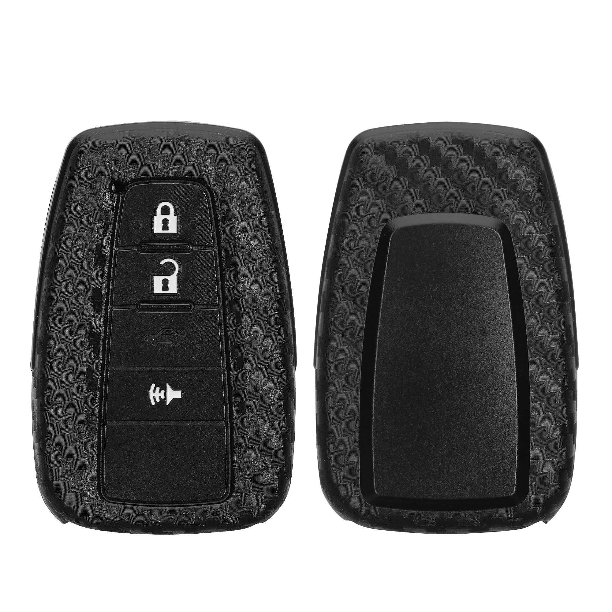 kwmobile Silicone Key Fob Cover Compatible with Toyota 2-3 Button Smart Car Key