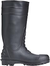 Portwest FW95 Mens Steel Toe Cap Safety Wellington Boots Black 44 view 2