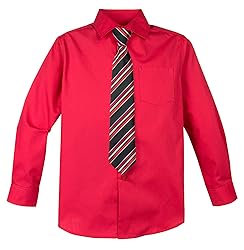 Spring Notion Big Boys' Cotton Blend Dress Shirt