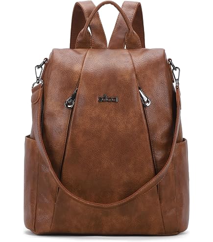 MINTEGRA Women Designer PU Leather Backpack Lightweight Anti- theft Rucksack Travel Daypack Shoulder Bags : Clothing, Shoes & Jewelry