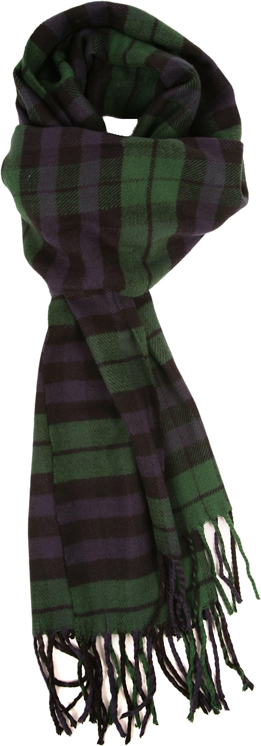 Soft Cashmere Feel Winter Plaid & Buffalo Plaid Scarf